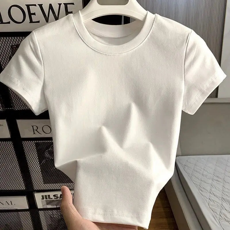 Essential Solid T-Shirt – Soft Slim Fit Everyday Top